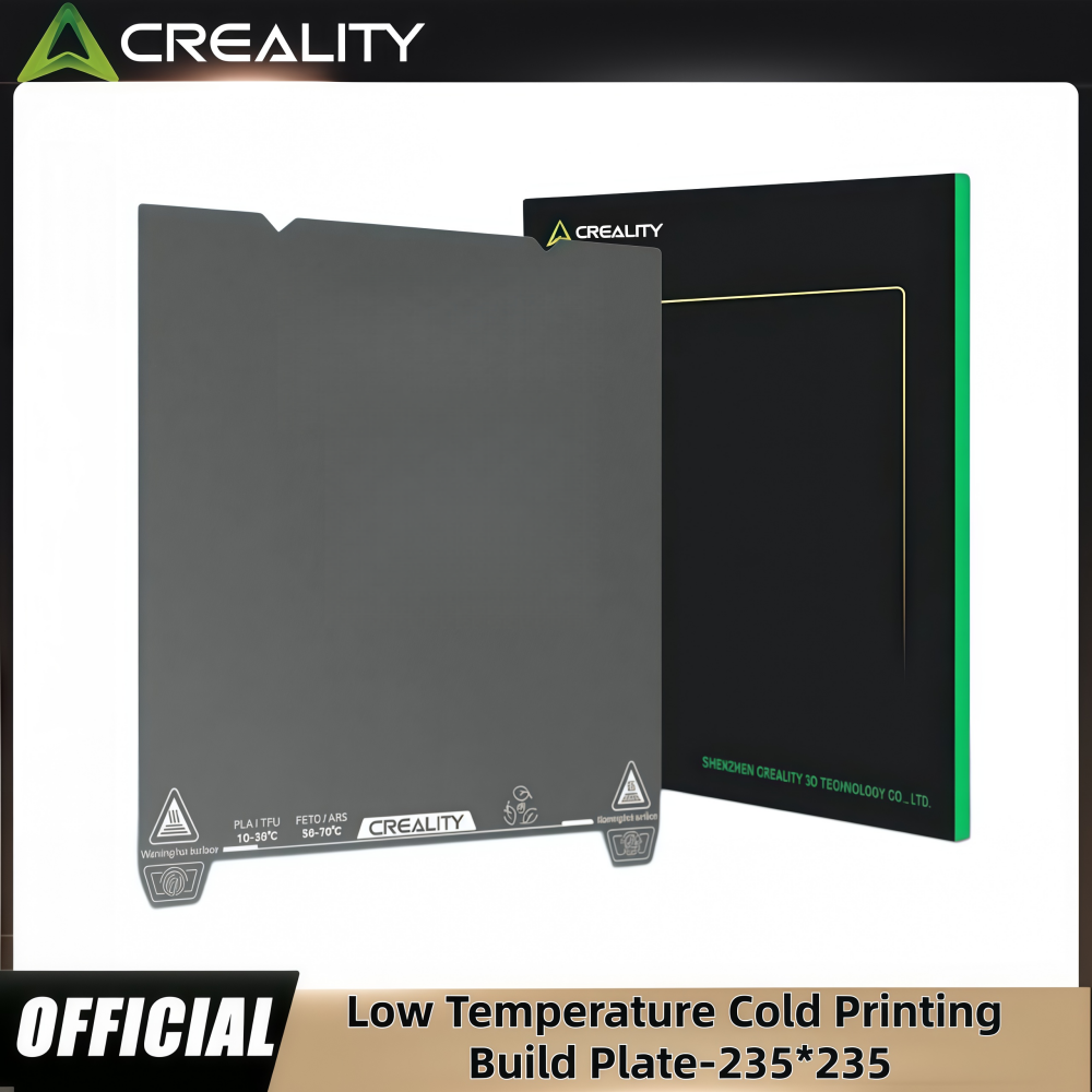 Printable Heat Transfer Vinyl - Creality การพิมพ์เย็นสร้างแผ่นต่ําอุณหภูมิ 235x235 มม.สองด้านไม่จําเป็นต้องใช้ความร้อนสําหรับ K1/Ender-3 V3