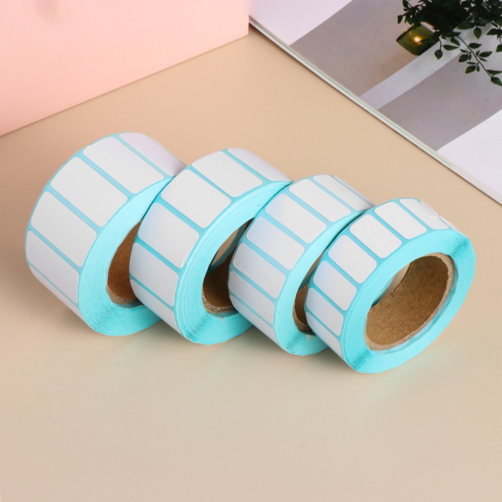 Printable Heat Transfer Vinyl - 1000/700 Pcs สีขาวกาวกระดาษความร้อนสติ๊กเกอร์บาร์โค้ดกระดาษซูเปอร์มาร์เก็ตราคาป้ายว่างเปล่าพิมพ์โดยตรงสติกเกอร์กันน้ำ