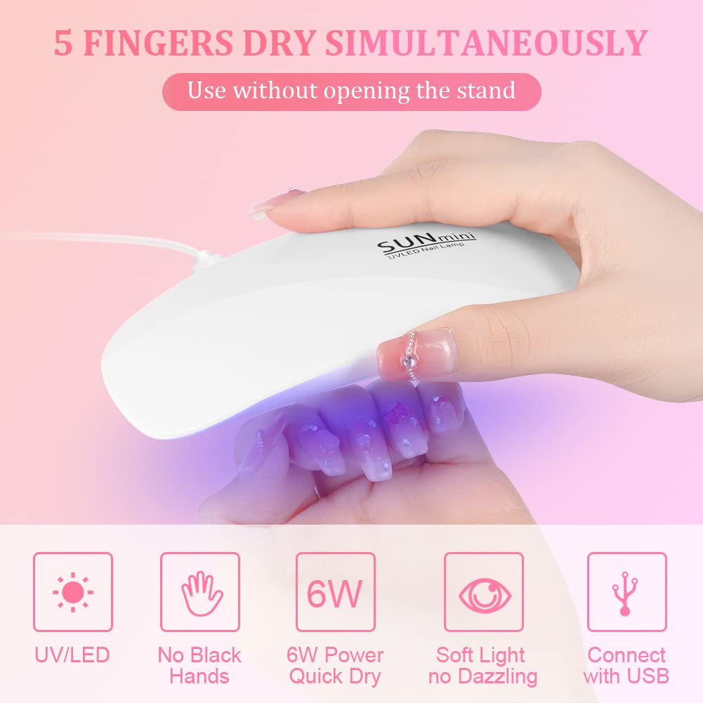 เครื่องอบเล็บพกพา 6 LED UV 6W  - Uv Led Lamp Printer บทวิจารณ์และราคา