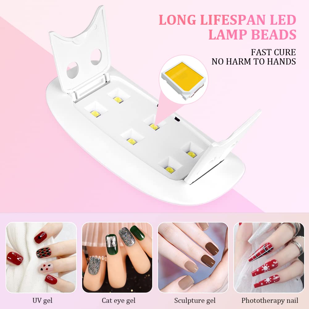เครื่องอบเล็บพกพา 6 LED UV 6W  - Uv Led Lamp Printer บทวิจารณ์และราคา