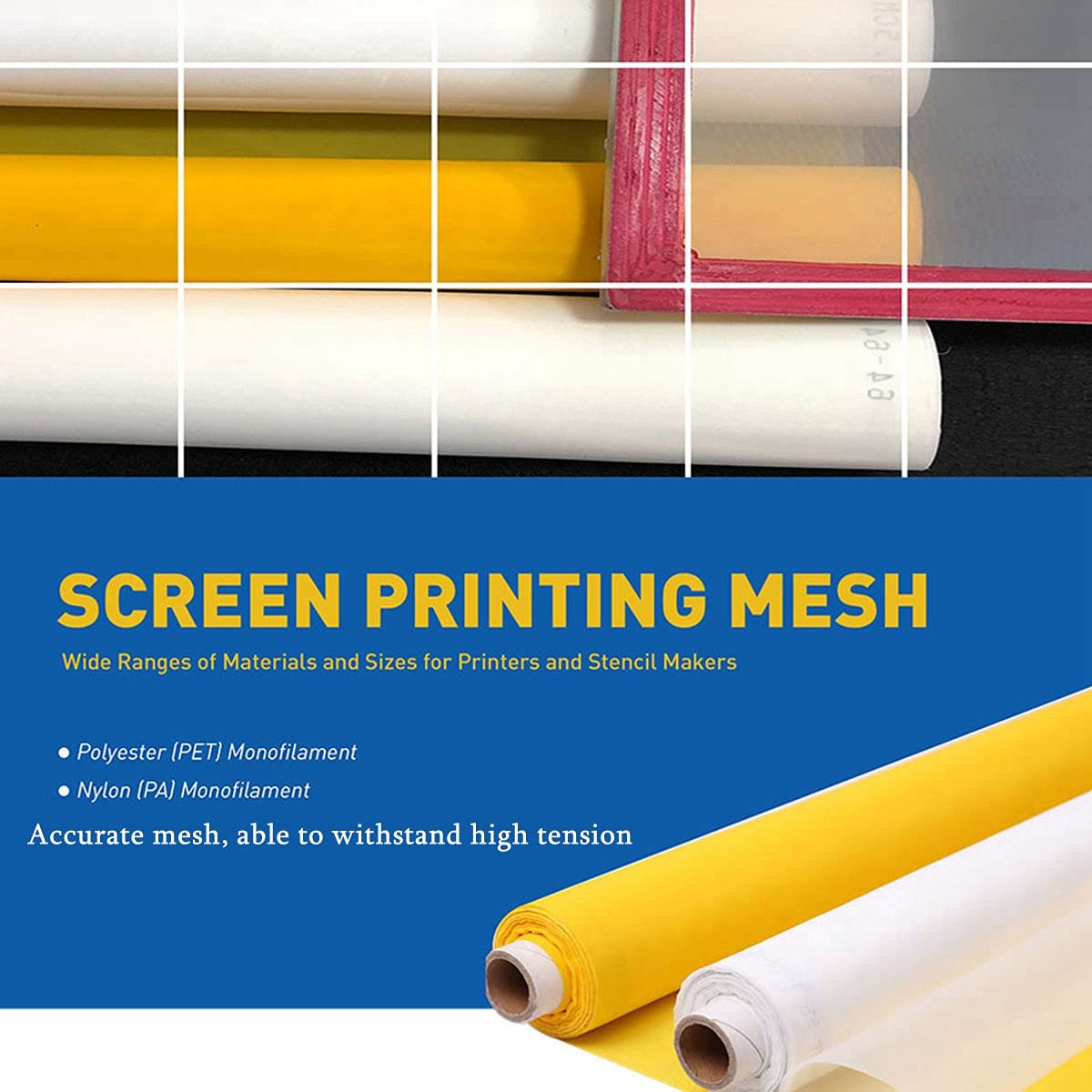 ผ้าตาข่ายสำหรับพิมพ์สกรีนสีขาว - Commercial Printing Supplies บทวิจารณ์และราคา