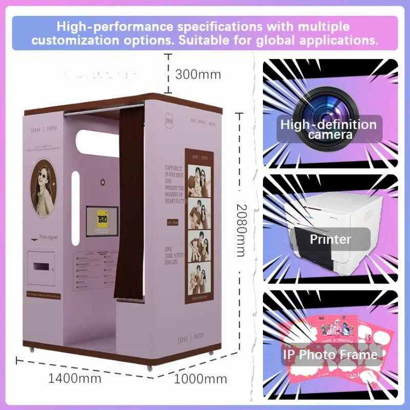 บูธถ่ายภาพเซลฟี่แบบปรับแต่งได้ - Commercial Printing Supplies บทวิจารณ์และราคา