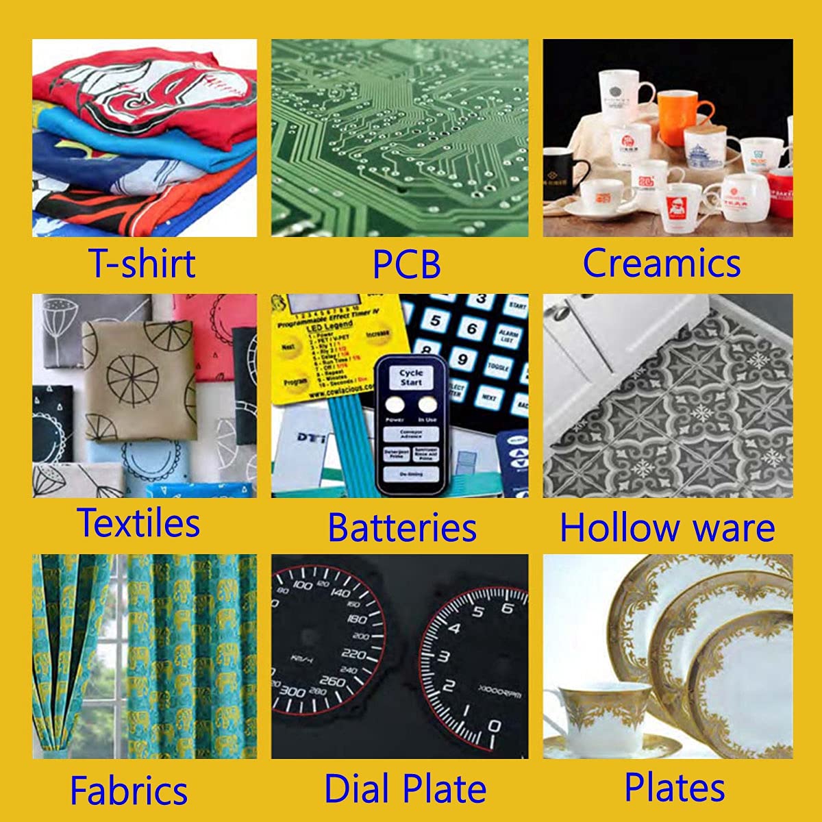 ผ้าตาข่ายพิมพ์สกรีนสีเหลือง ขน - Commercial Printing Supplies บทวิจารณ์และราคา