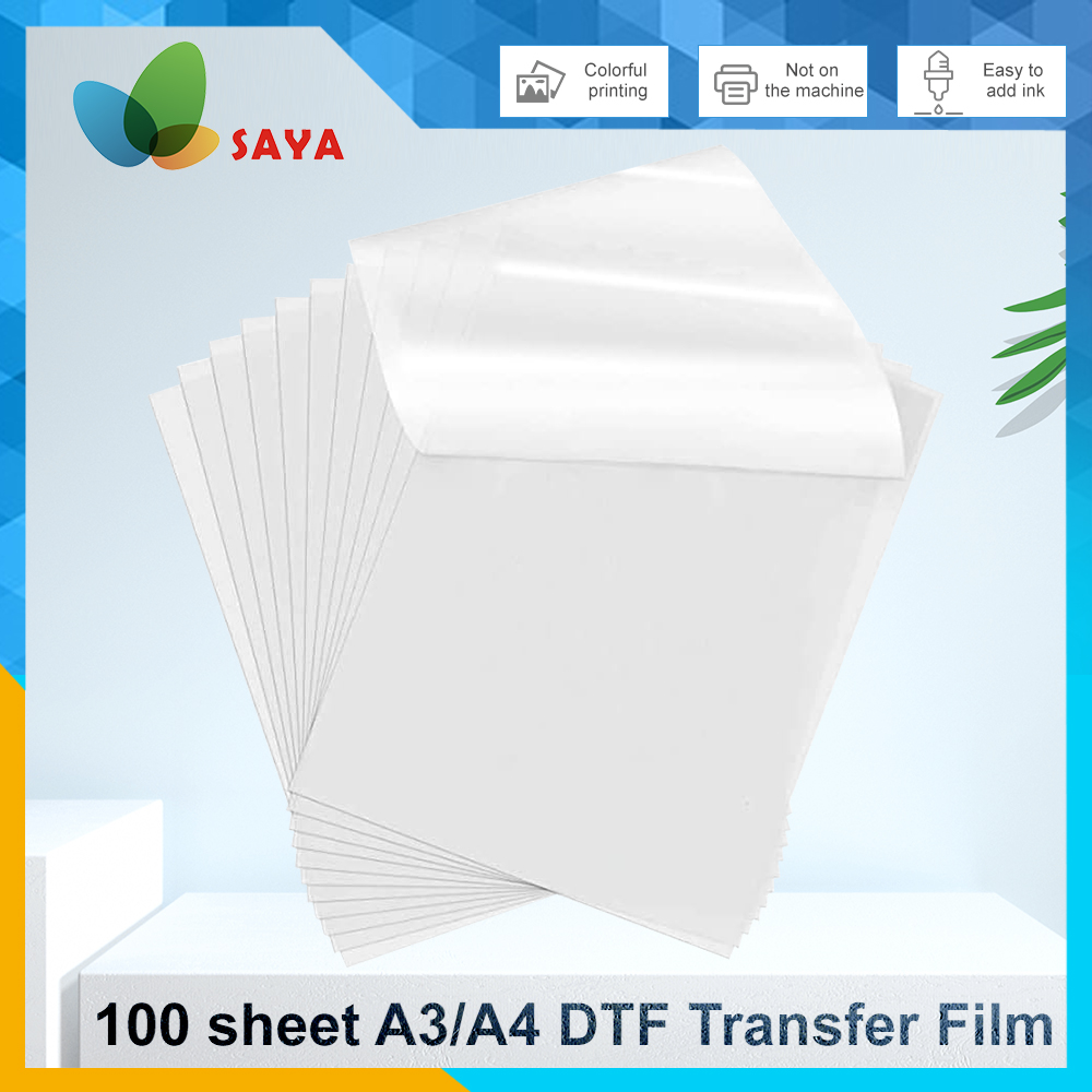 50/100 ชิ้นฟิล์ม DTF A3/A4 ฟิล - Printable Heat Transfer Vinyl บทวิจารณ์และราคา